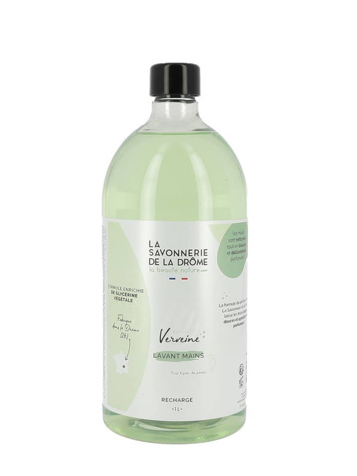 Verbena Scented Hand Wash Refill 1L for wholesale by La Savonnerie de la Drôme