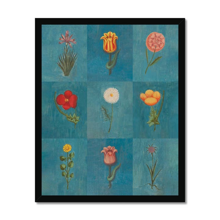 Roomytown Inc - Wholesale Art Print - Blue Festival of Flowers Fine Art Print2
