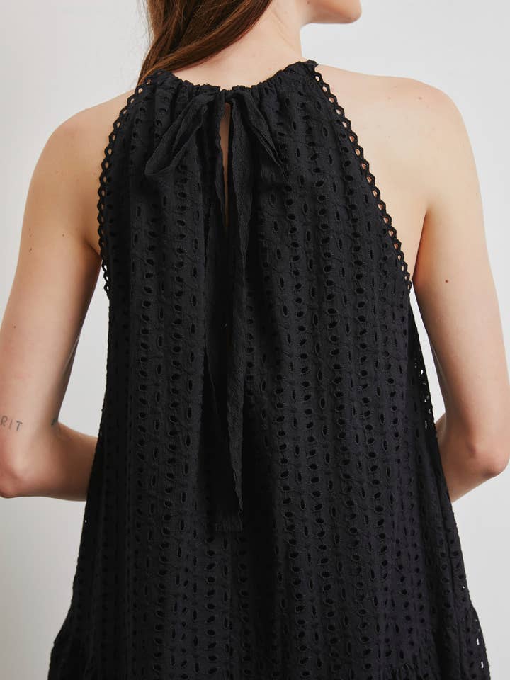 Heyson - Wholesale Dress - Women's - LD1041 SLEEVELESS DROP WAIST EYELET DRESS