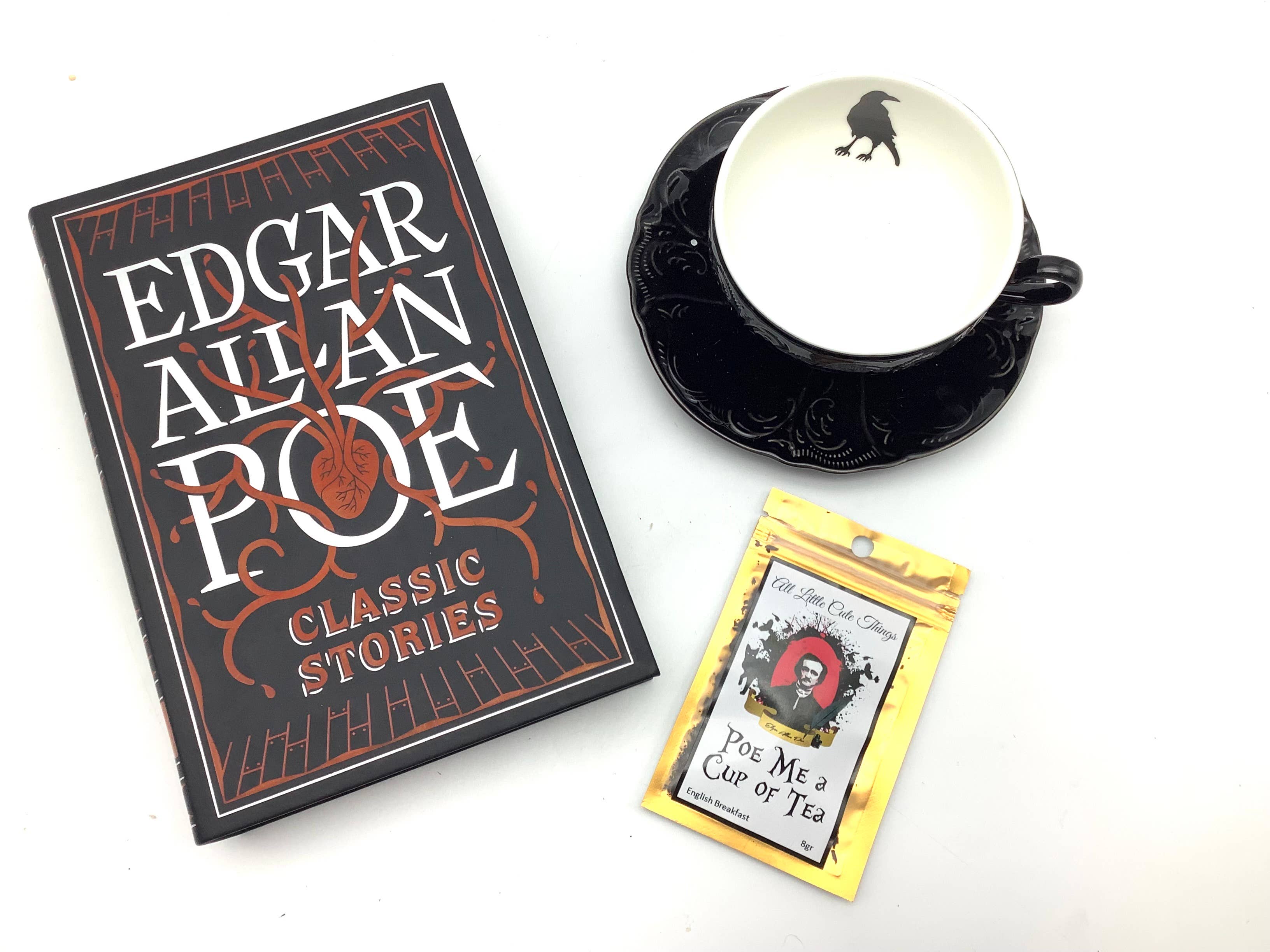 All Little Cute Things - Wholesale Loose Tea - Poe me some tea. Edgar Allan Poe loose tea packet book lover2