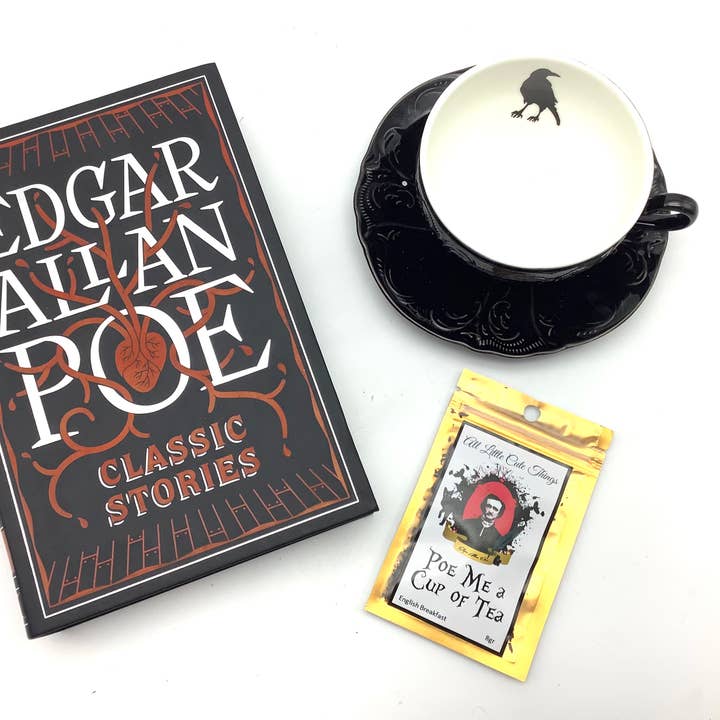 All Little Cute Things - Wholesale Loose Tea - Poe me some tea. Edgar Allan Poe loose tea packet book lover2