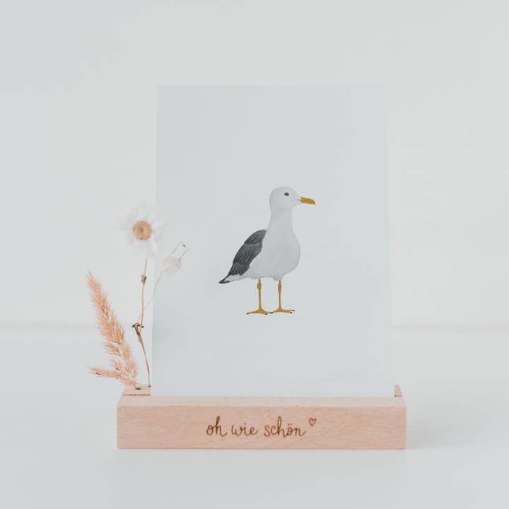 Aquarellkarte Möwe (VE = 10 Stück) für den Großhandel von Eulenschnitt