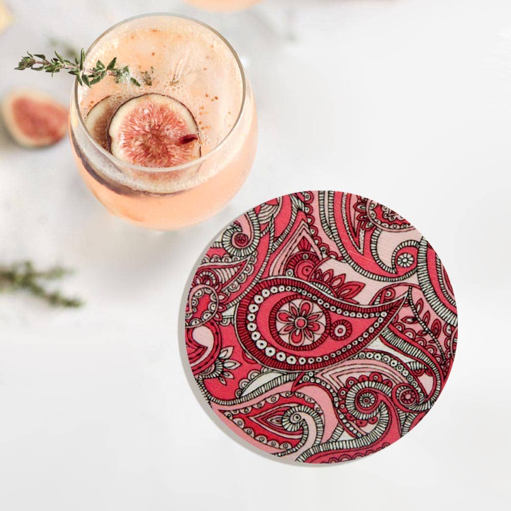 Sensibling Corp. - Wholesale Coasters - Antique Pattern Printed Round Coaster
4