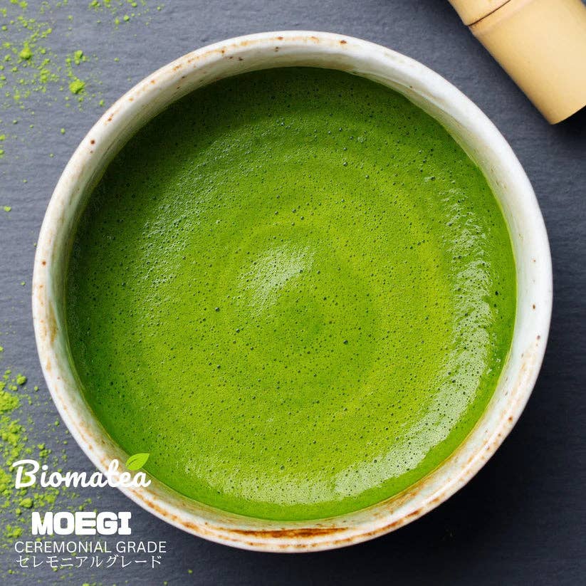 Biomatea - Wholesale Health/Detox Tea - Swiss made Matcha 2 go glass cup with 50g ceremonial Matcha powder from Kagoshima, Japan10