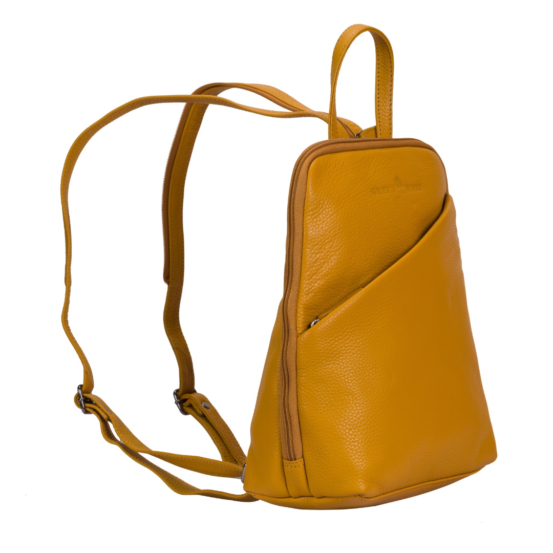 Greenwood Leather AU - Wholesale Backpack – Women's - Leather Women's Backpack Claire - Yellow GW658816YLW2
