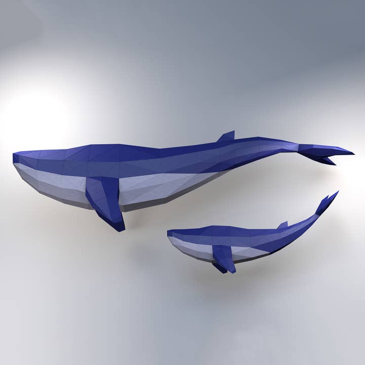 PAPERCRAFT WORLD – Engroshandel DIY-hobbysæt – Hval Origami Model