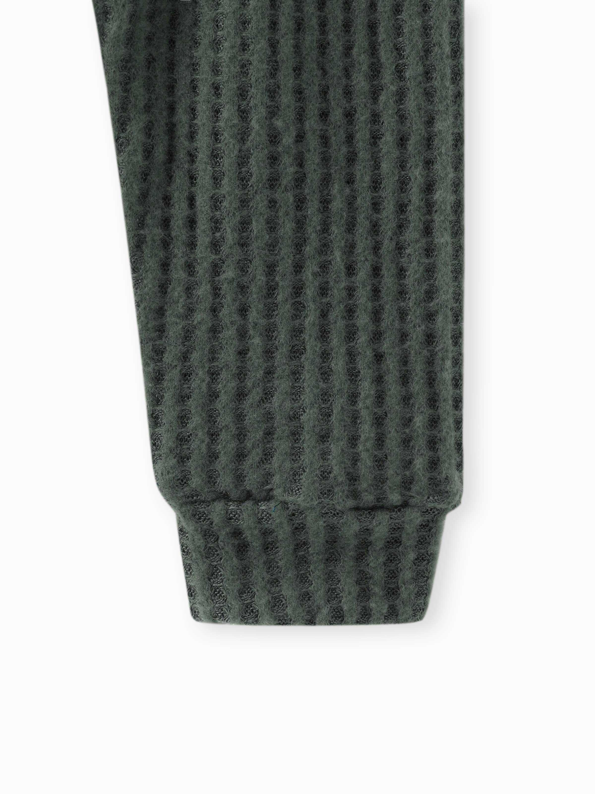 PatPat - Wholesale Clothing Set - Baby - 2pcs Solid Waffle Long-sleeve Baby Set39