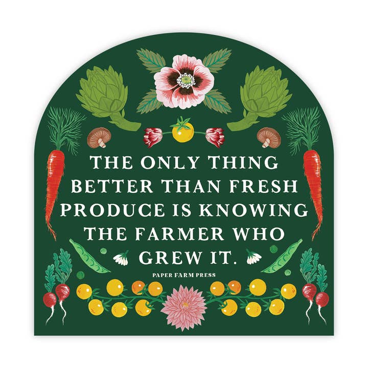 Paper Farm Press - Wholesale Phone & Laptop Stickers - Knowing The Farmer Decal Sticker