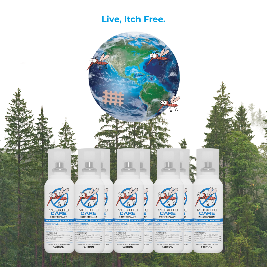 Moskinto: Original Itch-Relief Patch & 14hr Insect Repellent - Wholesale Insect Repellent - Moskito Care 14hr Moisturizing Insect Repellent2