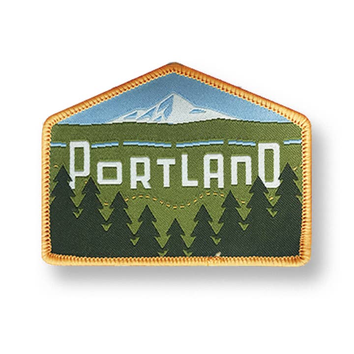 Portland Skyline "East" Iron-on Patch for wholesale by Patchmarks