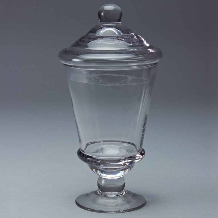 Portofino International Trading, USA - Wholesale Apothecary Jar - Glass Apothecary Jar - 5" x 9.5"