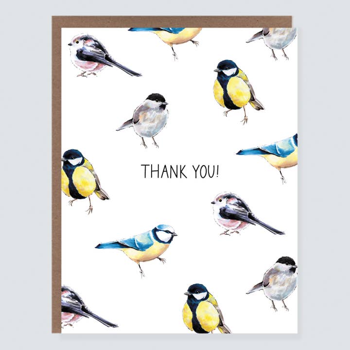 Birds Thank You Card for wholesale by Morgan Swank Studio
