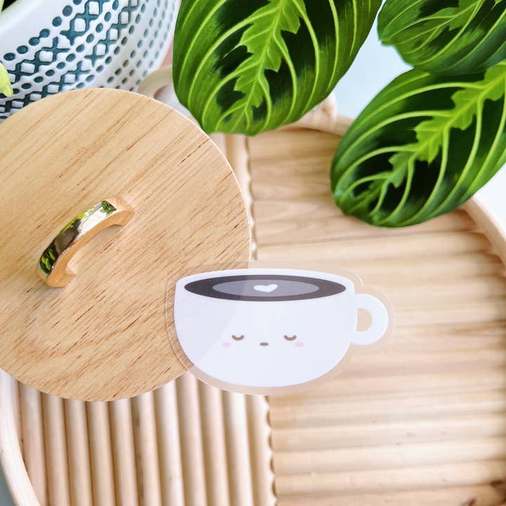 Matcha Paper Co. – wholesale Sticker – Latte Cups Clear Vinyl Stickers4