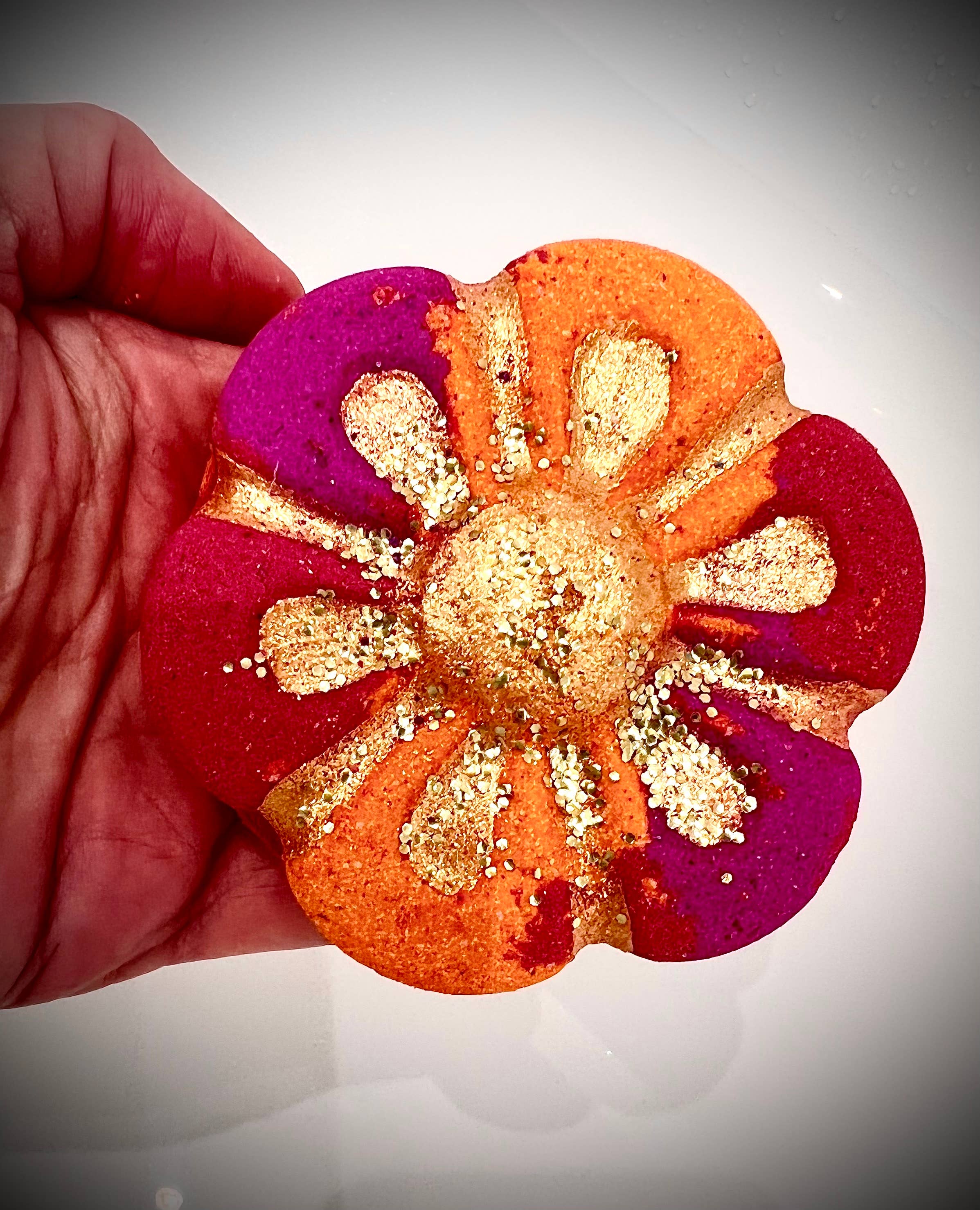 Unique creations soap company – Bomba de banho/efervescente por atacado – Bomba de banho Daisy1