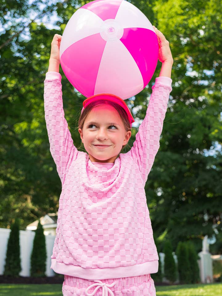 Marli Terry Sweatshirt - Light Pink for wholesale by Limeapple