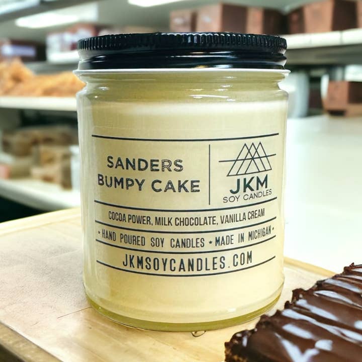 Sanders Bumpy Cake - Michigan Collection for wholesale by JKM Soy Candles
