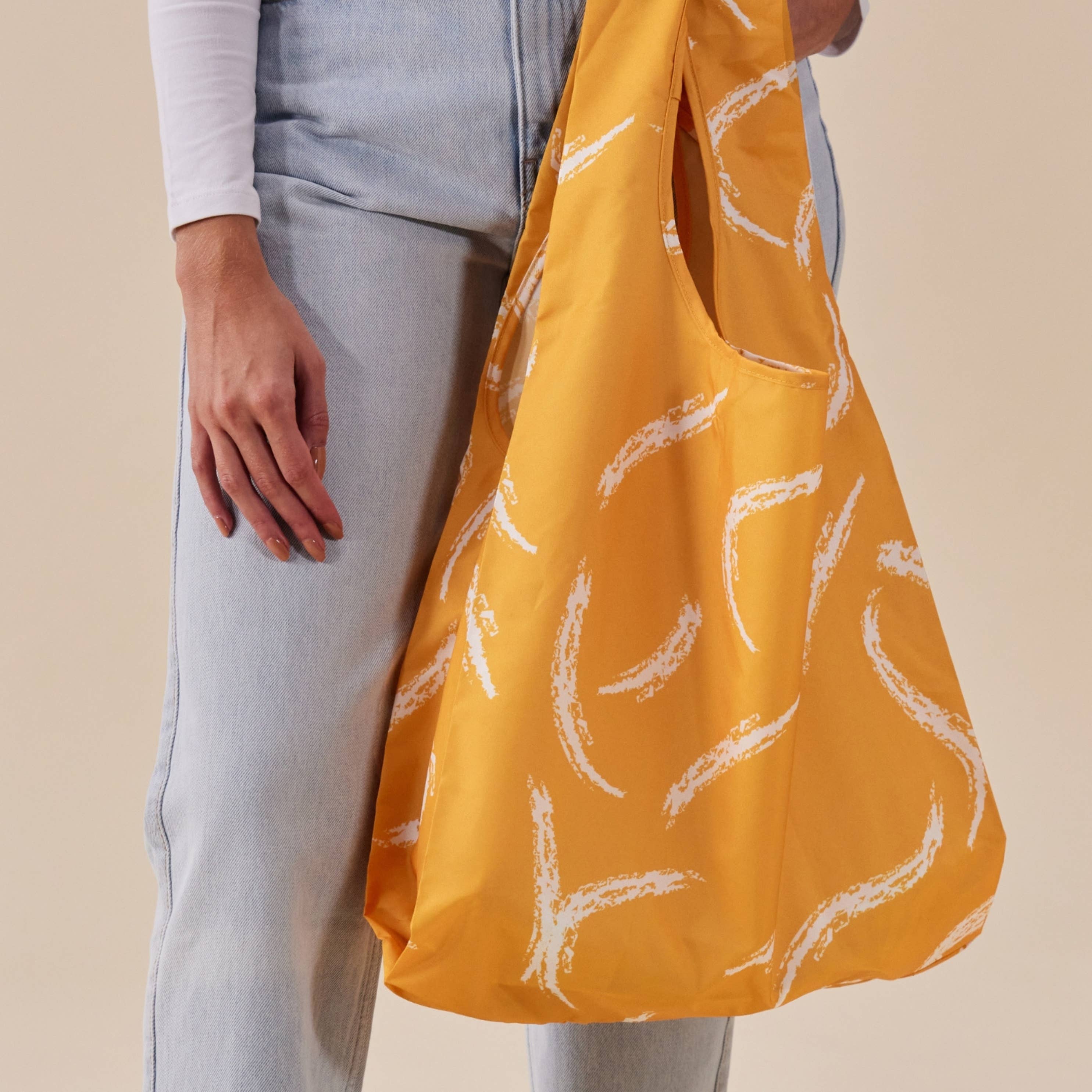 Original Duckhead USA - Vente Sacs de course/à provisions - Sac fourre-tout réutilisable écologique jaune Saffron Brush1