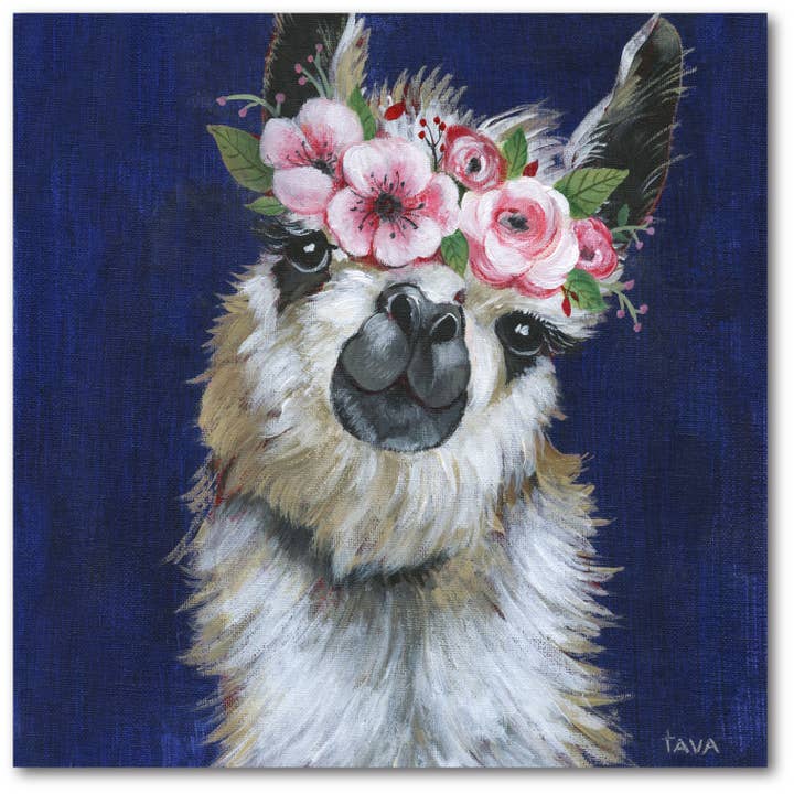 LIama Power - Gallery Wrapped Canvas Wall Art for wholesale by Courtside Market