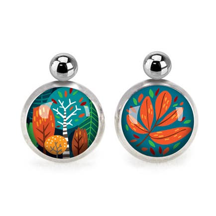 Mármores de Árvore/Folha para Crianças Nomad - Prata por atacado de Les Minis d'Emilie Fiala