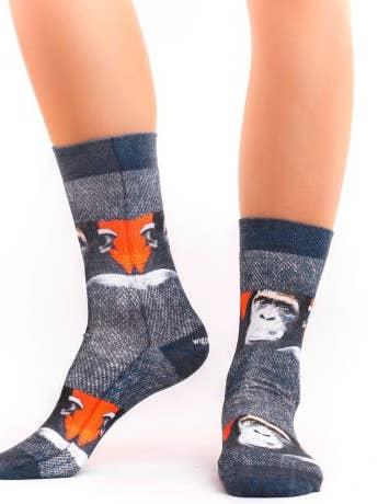MONKEY ART Lady Socks for wholesale by Wigglesteps