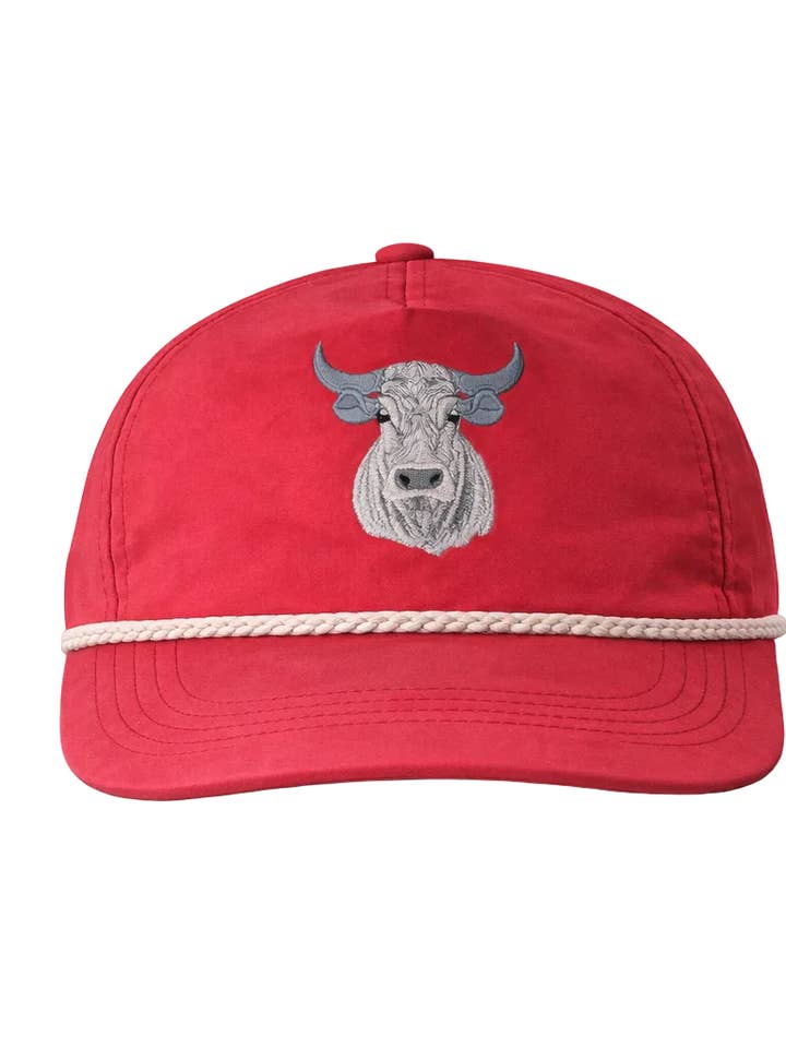 Bull Rope Cap, Red for wholesale by Lischka Brothers