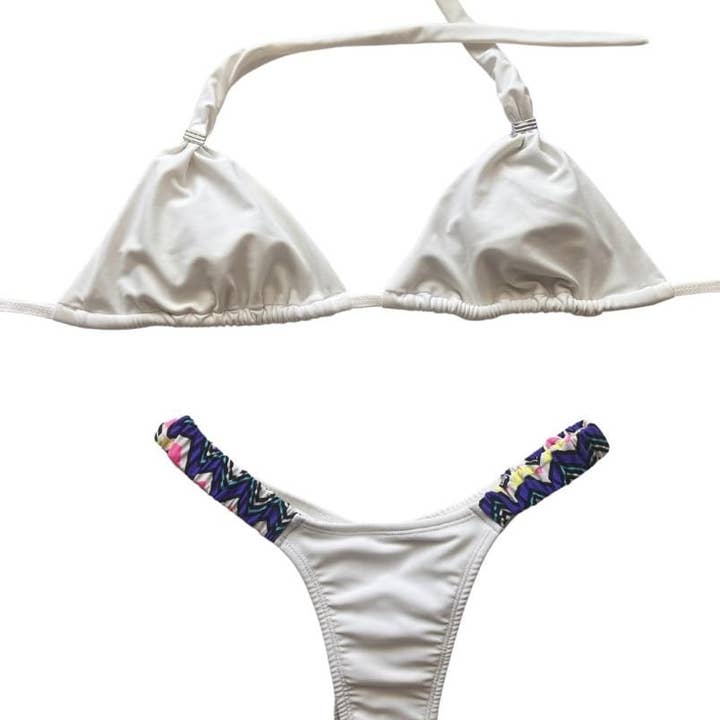 Set bikini White Horizon - PROMOZIONI per la vendita all'ingrosso da parte di Benatti Beachwear