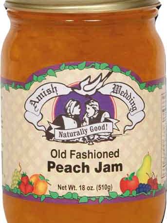 JAM OLD FASH PEACH - AMISH WEDDING for wholesale by Hudson Meat Company