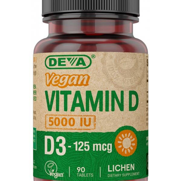 Deva Nutrition – wholesale Oral supplement/vitamin – Vegan Vitamin D3 - 5000 IU - Cholecalciferol - 125 Mcg0
