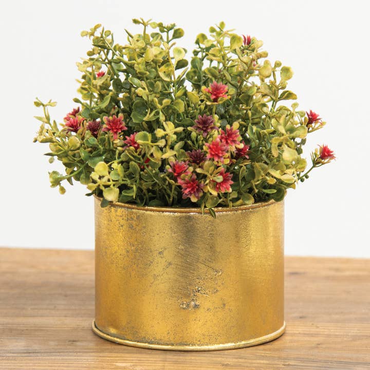 Saybrook Lane - Wholesale Artificial Flowers - Ruby Fall Buds & Baby's Grass Half Sphere, 10"