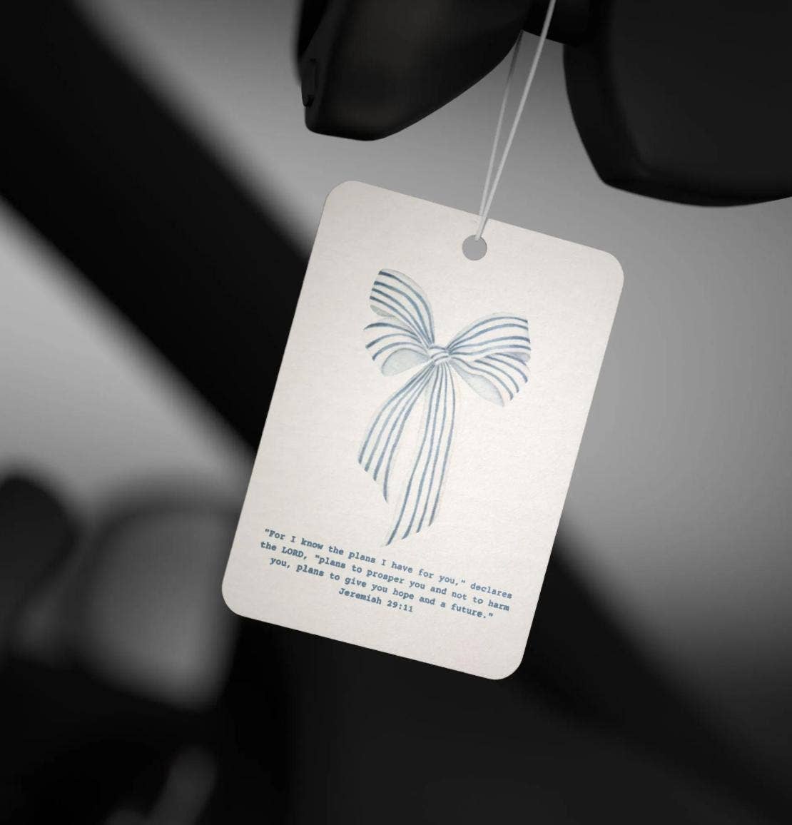 Sunday Grace Studio - Venta al por mayor Ambientador de coche - Mujer - Ambientador de coche con versículo bíblico cristiano Jeremías 29:11 Océano5