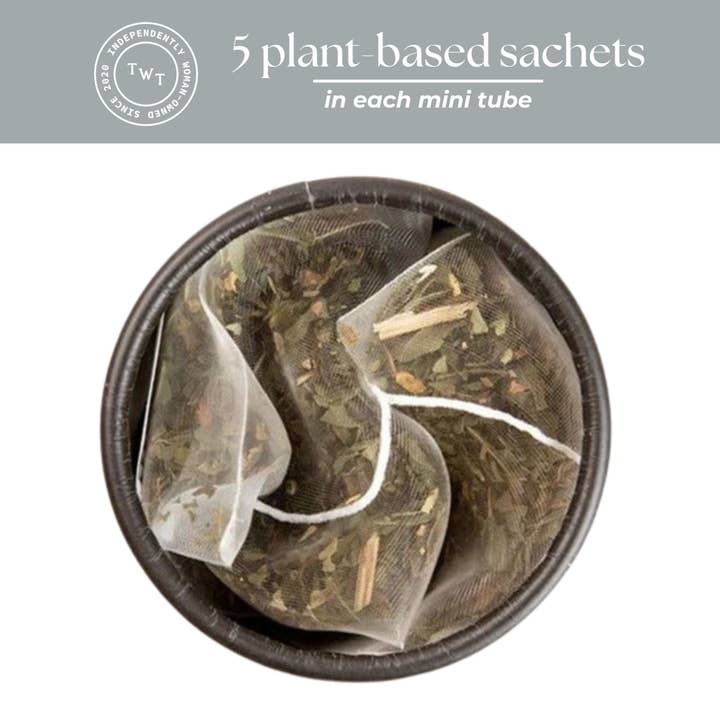 Tea with Tae - Wholesale Tea Bags - Peppermint Herbal Mini Tea Tube Gift (5 tea bags)5
