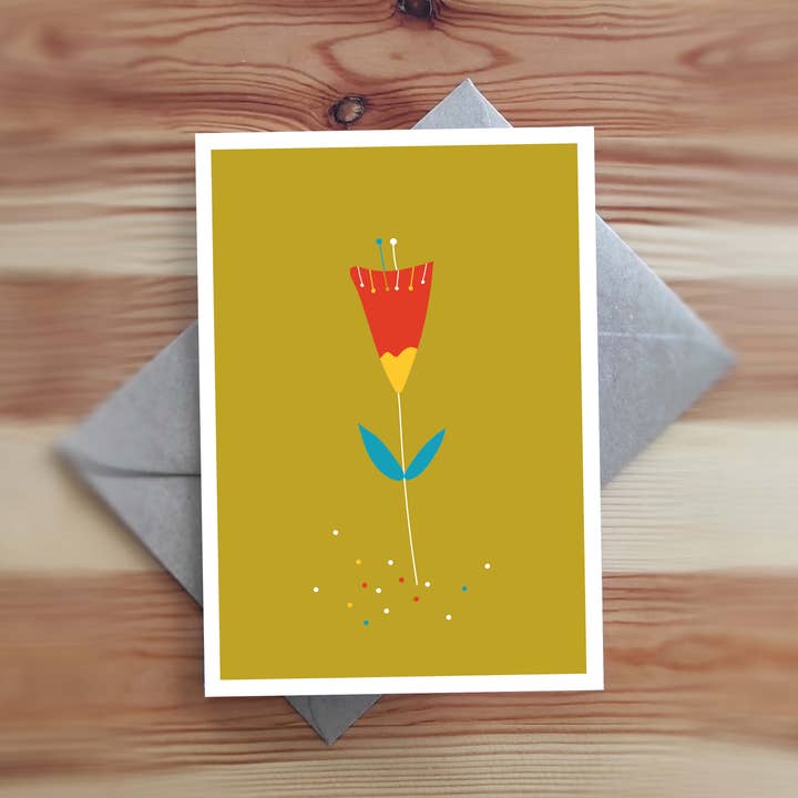 20341 Kort Blomst: Nyd din farverige dag /6 for engroshandel hos SIMPLY PAPER LOVE