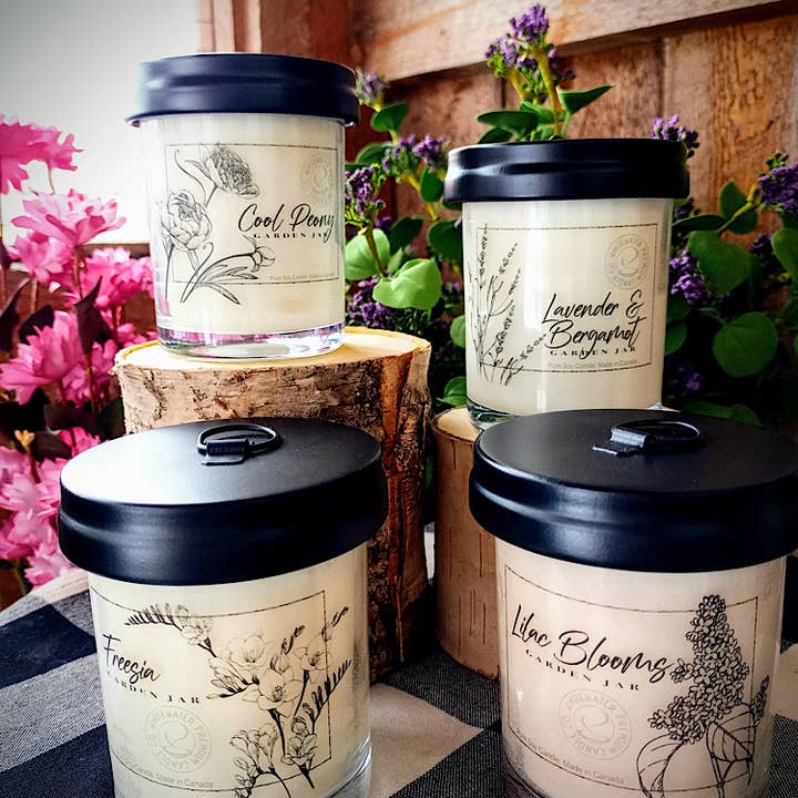 Garden Jar Glass Candle for wholesale by Whitewater Premium Candle Co.