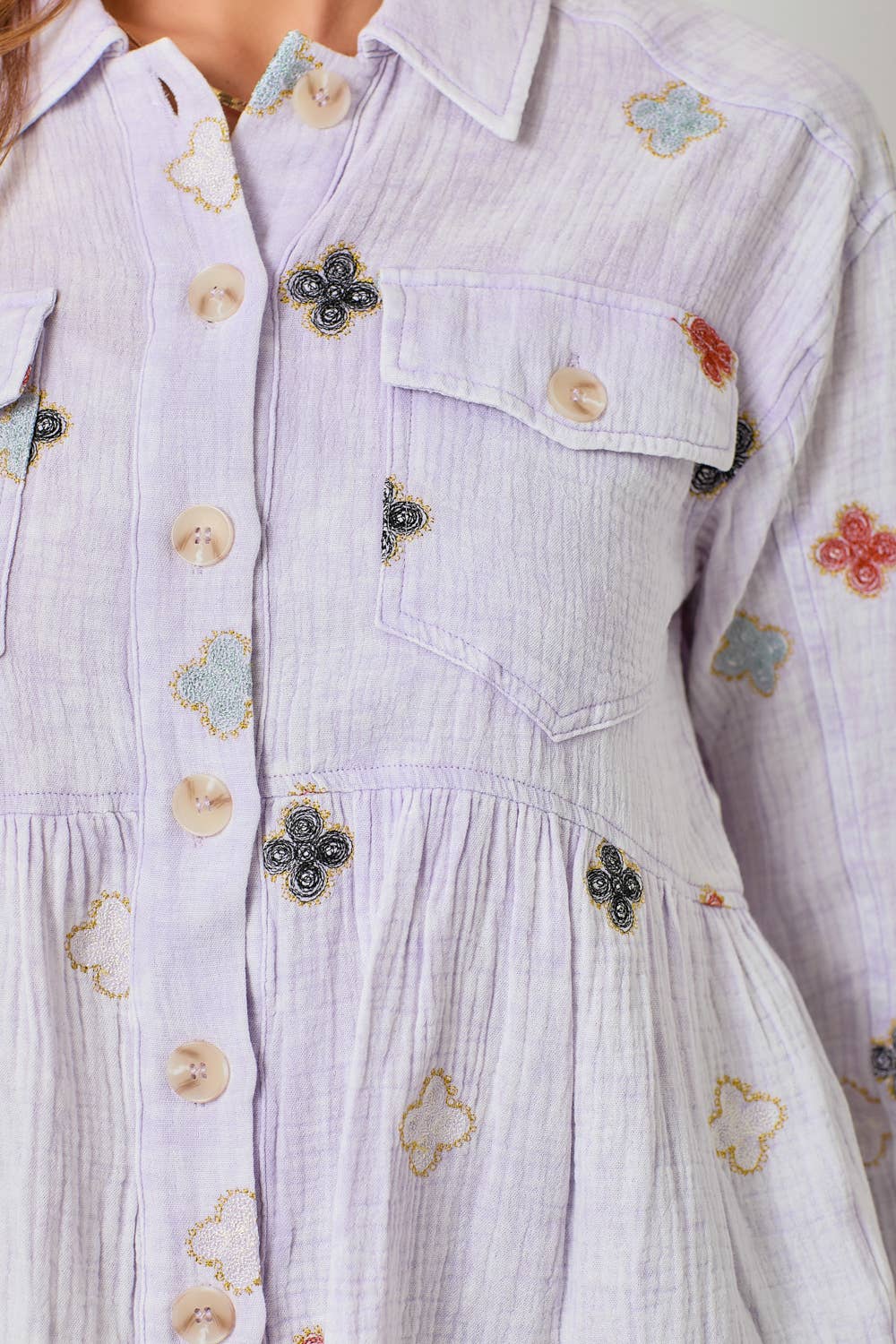 Mystree – Blusão - Mulher por atacado – 61004 Casaco Peplum Lavado29