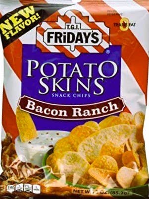 (S6-05) Chips-TGIFridaysBACONRANCH Peaux de pommes de terre 3oz (85g x6) pour la vente par iSweet.ca