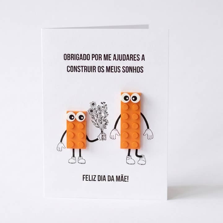 Vykort gjort av LEGO-bitar - Mors dag för wholesale av BRICKS