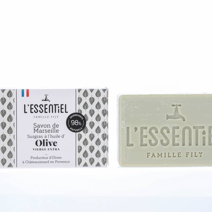 L'Essentiel Famille Fily - Venta al por mayor Pastilla de jabón - Jabón de aceite de oliva sólido - 100G