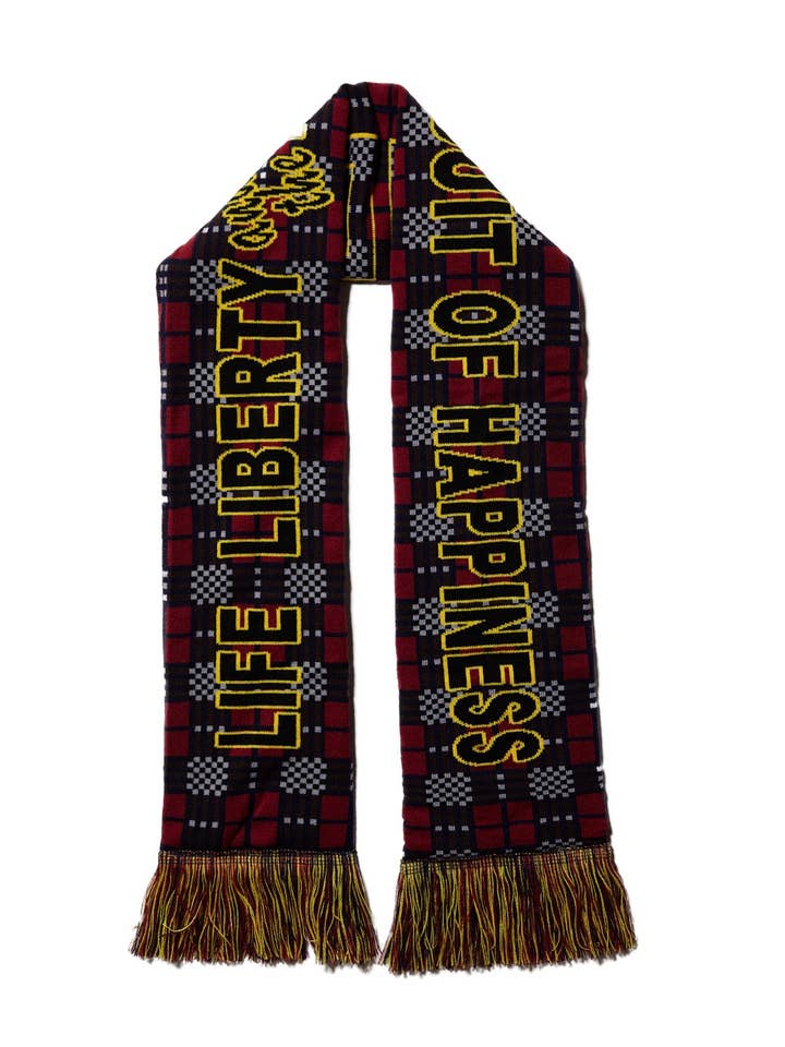 LIFE LIBERTY & THE PURSUIT OF HAPPINESS STADIUM SCARF por atacado de SOUNDOFF