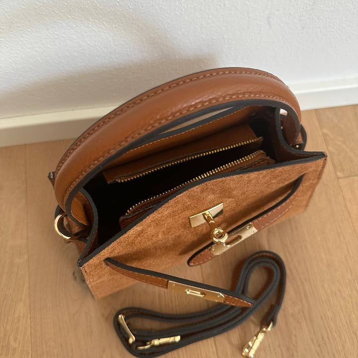 Zhade - Wholesale Top Handle Bag - Women's - AMELIA small- suede14