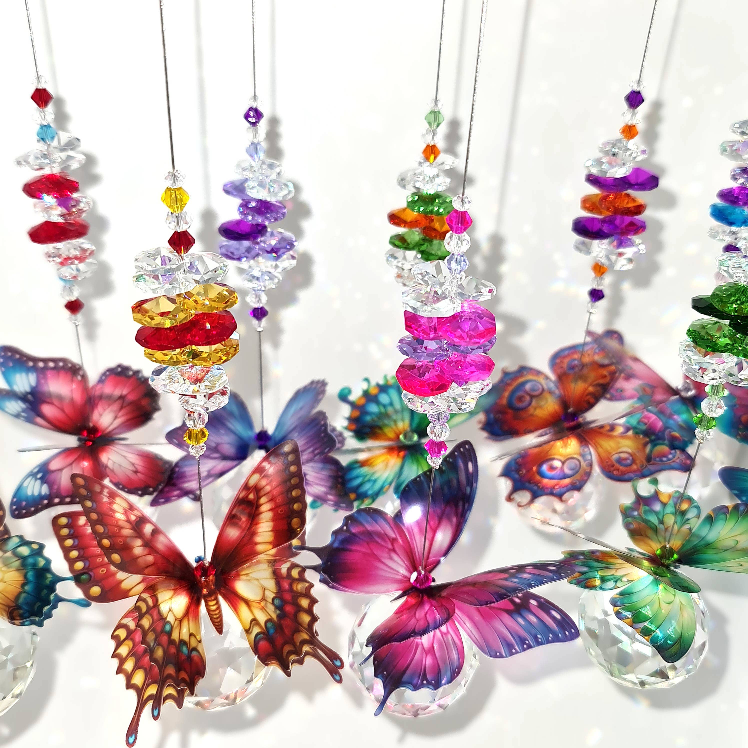 Gifts N Crystals – wholesale Suncatcher – Butterfly Suncatchers- large size BFSC-L4