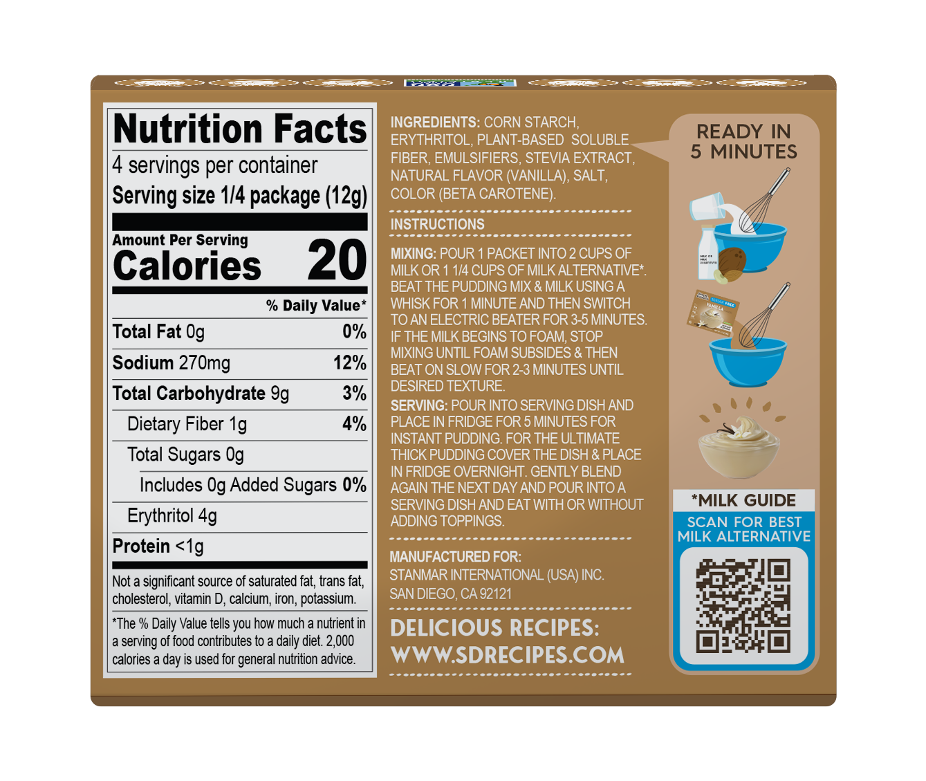 Simply Desserts - Vente Puddings - Pudding à la vanille sans sucre1