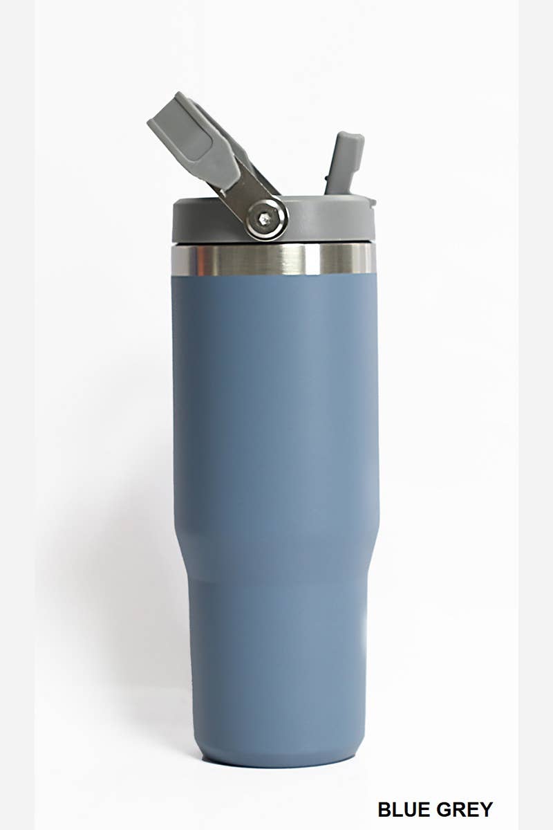 42POPS – Großhandel Thermotasse/-becher – 42POPS 30oz Edelstahlbecher mit Trinkhalm und Klappgriff20