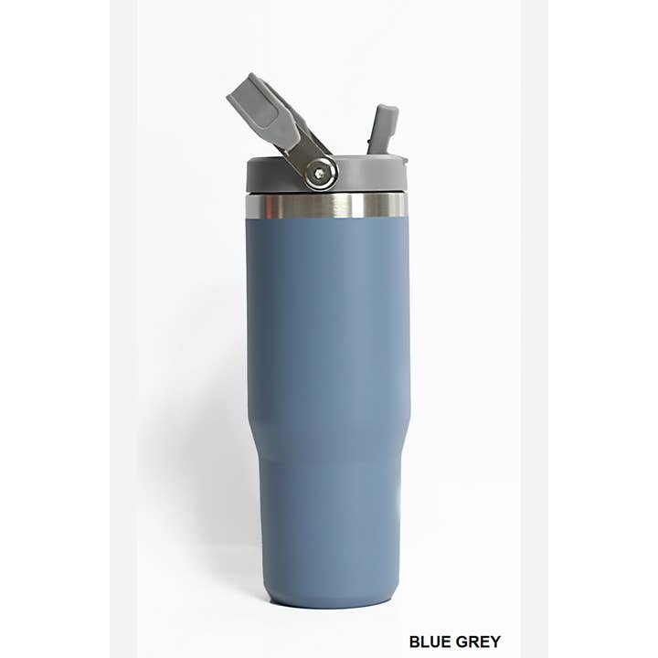 42POPS – Großhandel Thermotasse/-becher – 42POPS 30oz Edelstahlbecher mit Trinkhalm und Klappgriff20