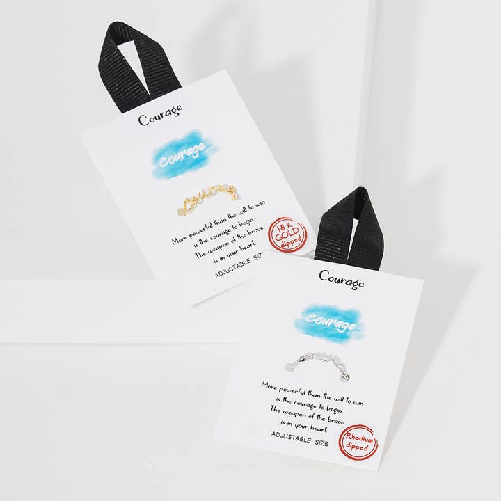 Anel Ajustável Argumento Dourado Arguage por atacado de Fashion City