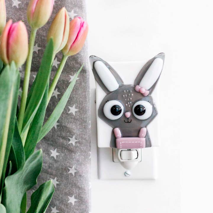 Shine on me Distribution - Wholesale Night Light - Kids & Baby - Night Light - Grey bunny - Marguerite