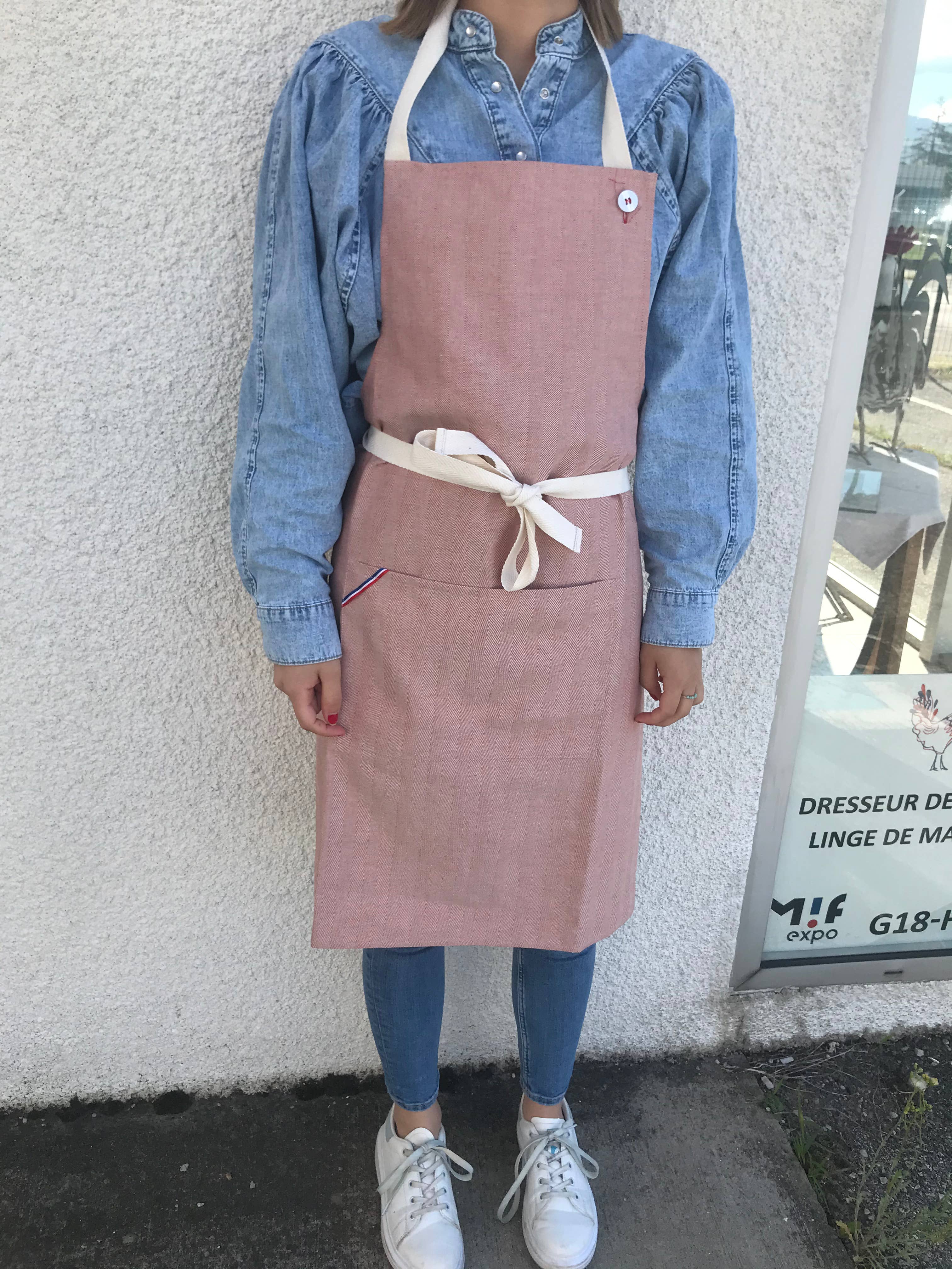 Dresseur de tables - Venta al por mayor Delantales - Delantal de cocina profesional, 100% algodón1