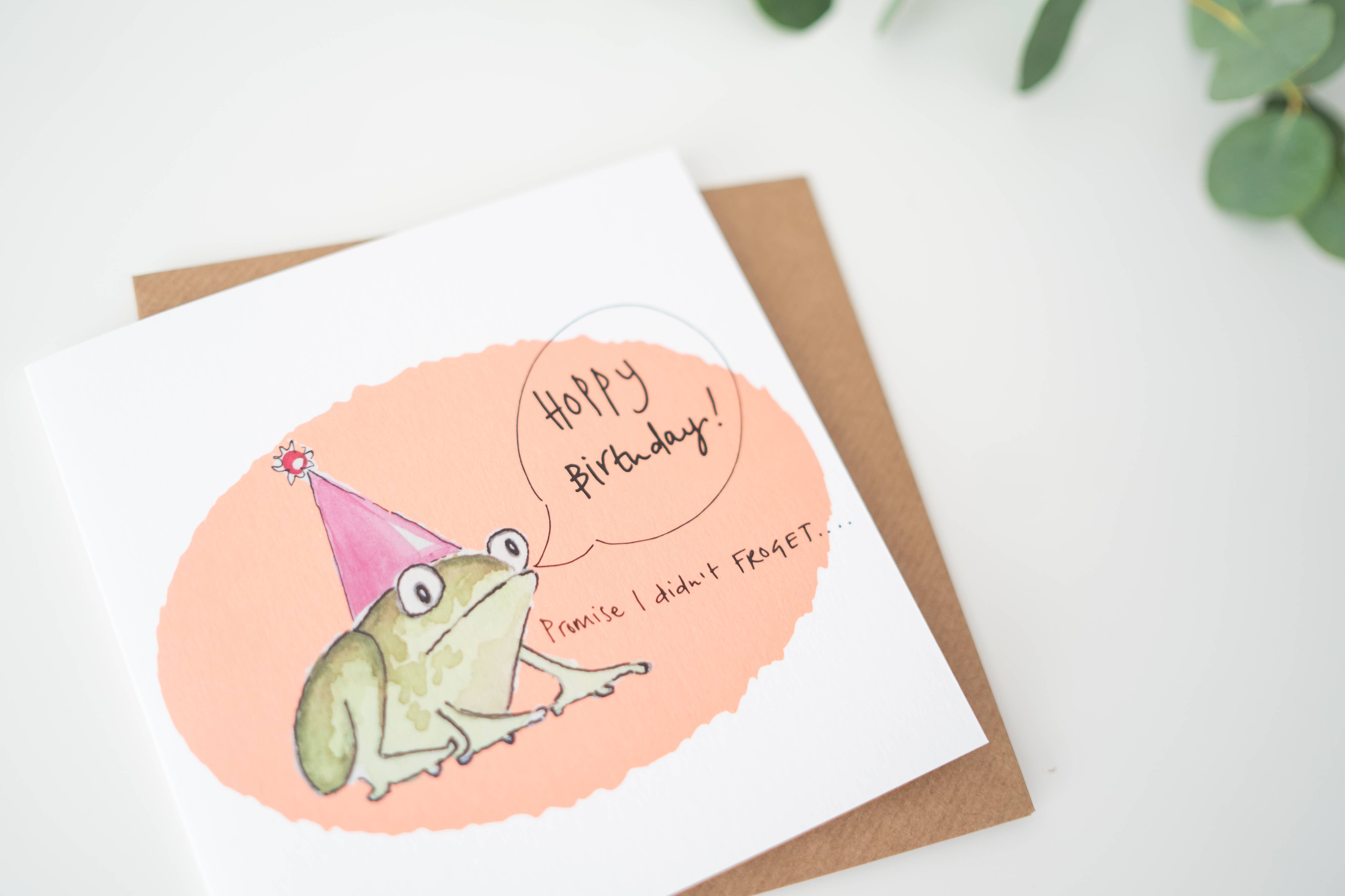 Hanxmade – wholesale Födelsedagskort – Grattis på födelsedagen - om du glömde!3