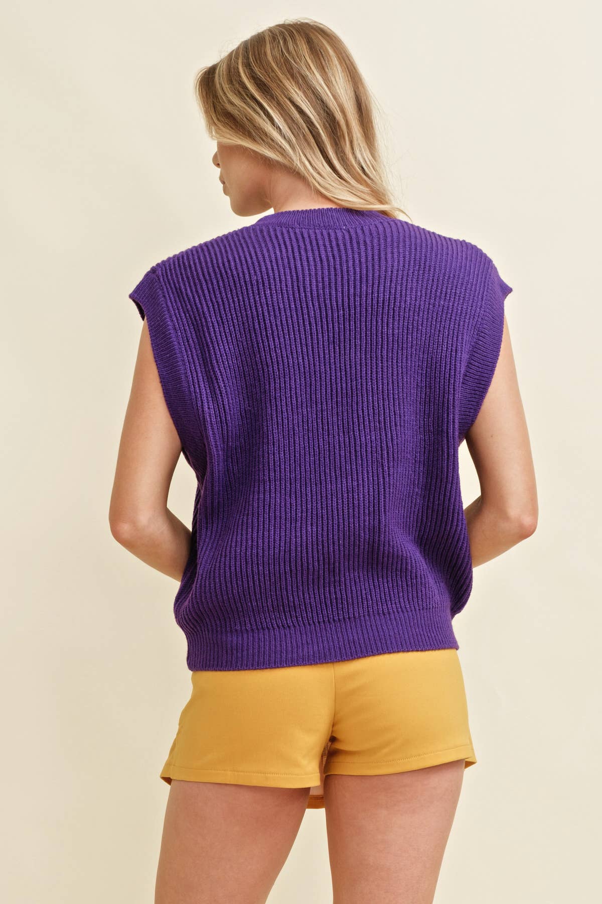 Cloud Ten - Wholesale Sweater Vest - Women's - CSW10210-1 - 'GAMEDAY" EMBROIDERED SLEEVELESS SWEATER VEST20