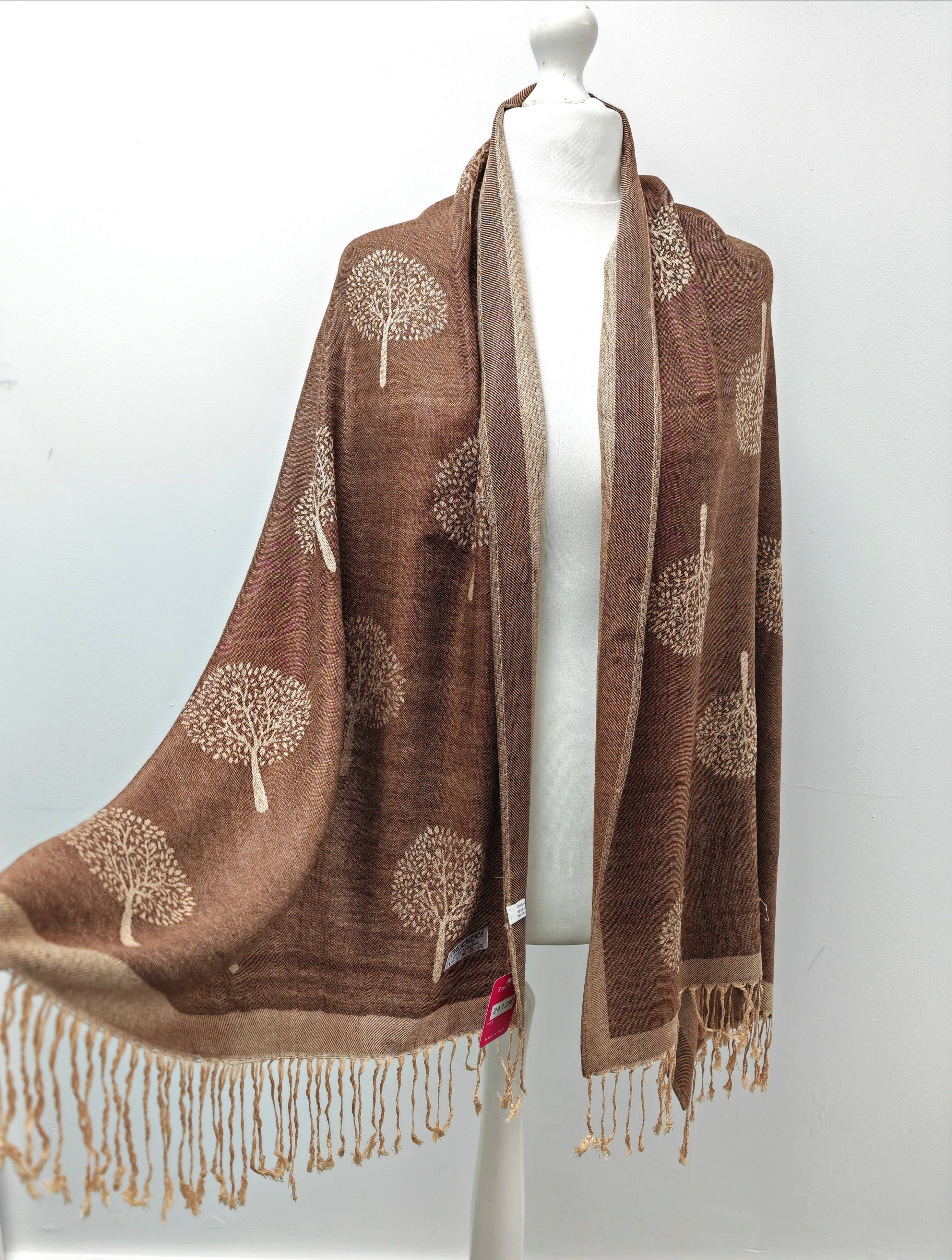 Superbia – wholesale Scarf – Women's – Super Soft Pashmina Scarf Shawl Wrap-2412 Life Tree6