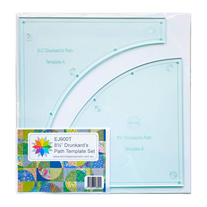 • Wholesale - Drunkard's Path Template Set 8.5" for wholesale by emma jean jansen